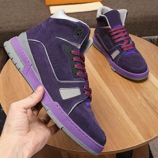 

trainer sneaker mid -men 's shoes new arrival autumn and winter lightweight sports shoes lace -up breathable men shoes fashion sne, Black