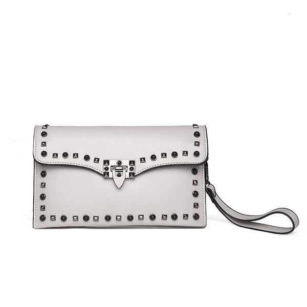 

causal women day clutches female rivet envelope handbags fashion evening clutches bag drop shipping good quality