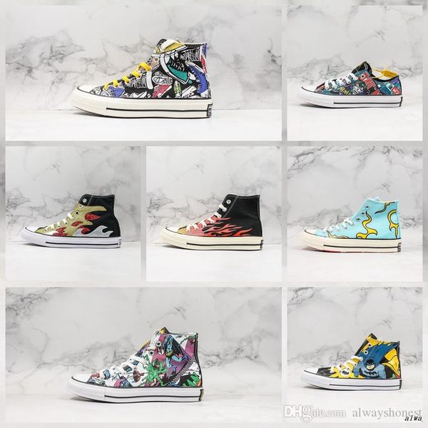 

convas chuck 70s canvas 1970 flame designer sneakers for men women classic canvas sport shoes 1970 sneakers for street wearing, Black