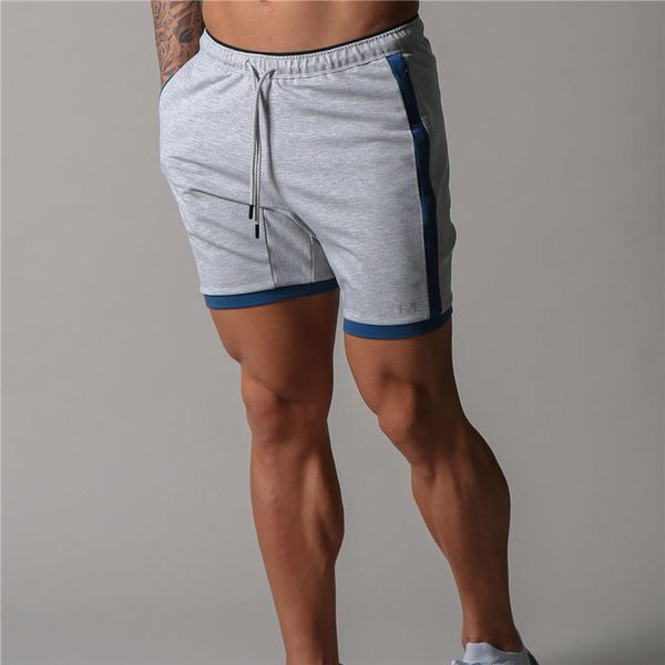 

mens shorts summer casual fitness gyms bodybuilding jogger training clothing quick-drying mesh compression shorts men, White;black