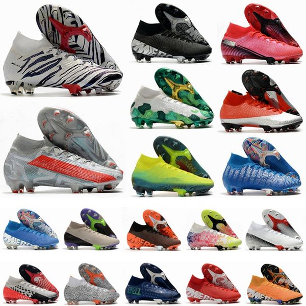 

mercurial superfly vii 7 elite fg men soccer shoes 360 cleats terra pack future dna lab dream speed 001 mbappe football boots 39-45