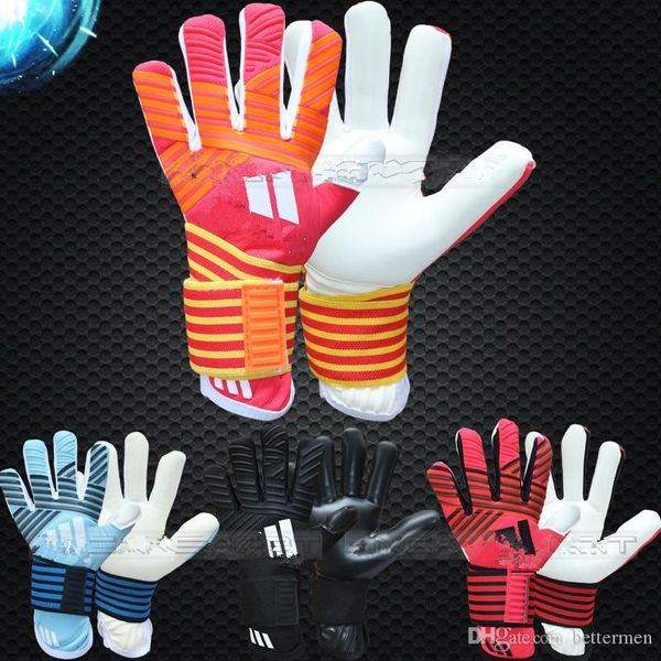 

wholesale supplier ace goalkeeper gloves latex soccer goalie luvas guantes professiona 1111l, Black