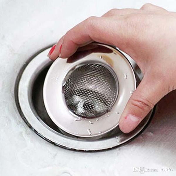 Banheira de aço inoxidável Banheira de cabelo Roveper Drenagem Furaco Filtro de Filtro de Filtro de Metal Cozinha Cozinha Banheiro