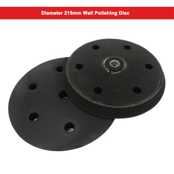 

9 inch 215mm 6 hole wall polishing disc hook & loop wall sanding pad sanding disc