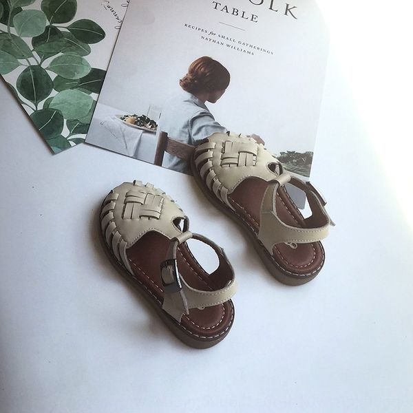 

aierfu baby and sandals sandals girls 1-3-5 years old anti-skid soft-soled princess shoes korean, Black;red