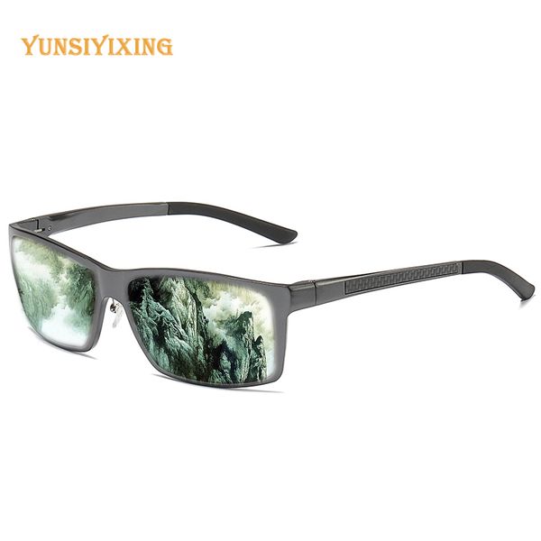 

yunsiyixing brand sunglasses men polarized sunglasses anti reflective vintage for 2020 aluminum magnesium frame eyewear ys6519, White;black