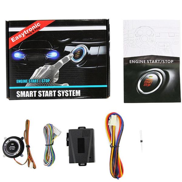 

universal auto car alarm push button start sengine car central locking keyless entry system start sbutton system