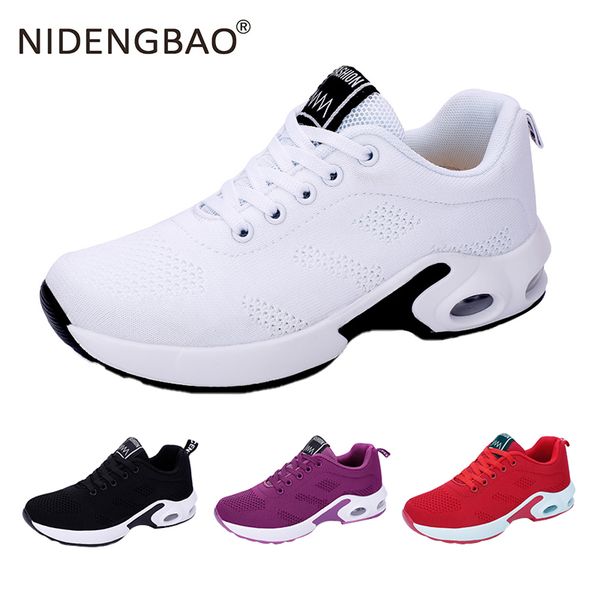 

fashion women lightweight sneakers air cushion lace up running shoes comfort footwear women outdoor sports shoes big size 35-42