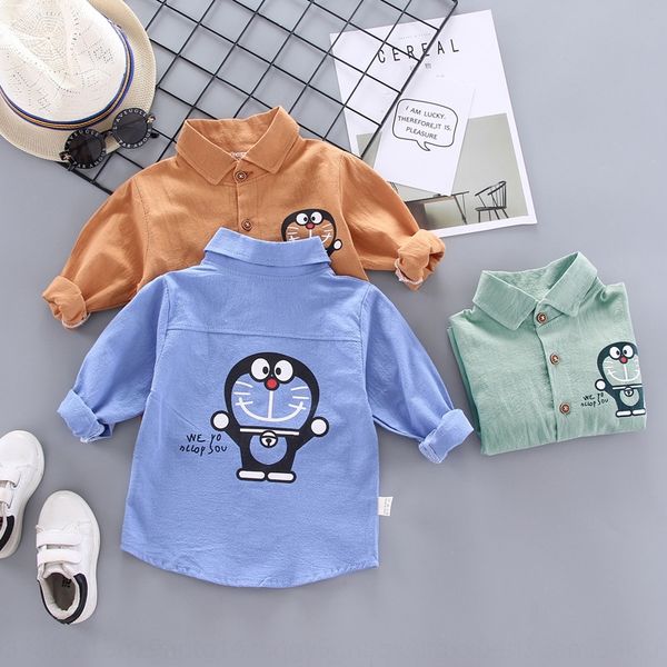 

i3okc men's 2020 new thin cartoon coat baby long tong chen shan tong chen shan jacket children's shirt sleeve children's shir, White;black