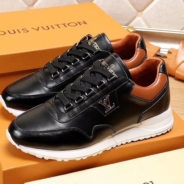 

2021 personality famous luxury casual sports shoes,mens breathable casual shoes leather mens sports shoes size 38-45 00137, Black
