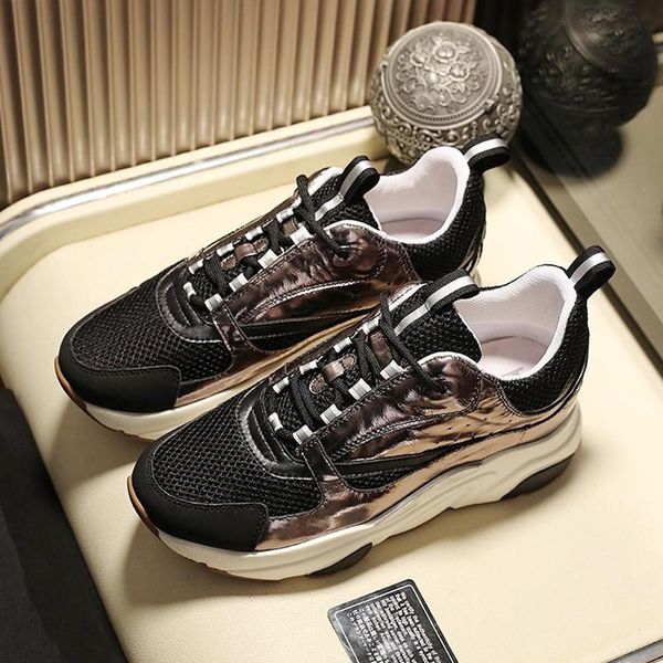 

мода бренды b22 телячьей sneaker мужчины "; s обувь lace -до low top мода тип стиль vintage обувь быстрая доставка herren luxus marken s, Black