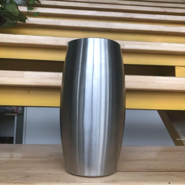 

25oz egg football cups stemless stainless steel tumblers unbreakable tumbler with lid coffee mug water bottle wine cup in stock a06