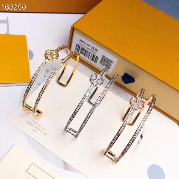 

европейские и американские моды продажи открытие алмазов леди браслет, Black