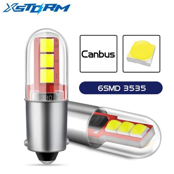 

2pcs ba9s led bax9s h21w bay9s t10 w5w led bulbs h6w t4w car interior reading dome light auto door lamp 12v 6000k