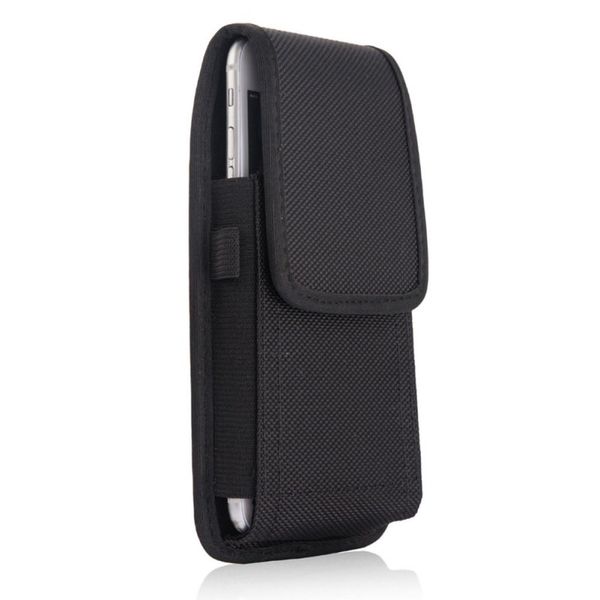 

mobile phone storage waist bag practical nylon fabric durable phone bag for 3.5-6.3inch smartphone