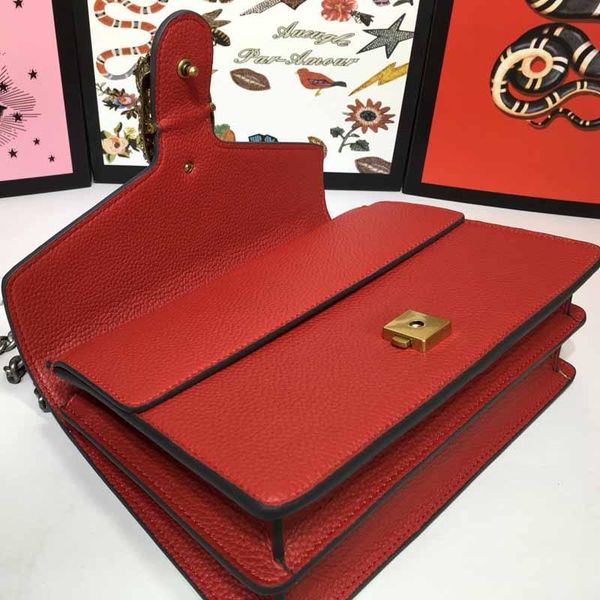 

high-quality genuine leather women's chain bag classic women's handbag genuine letter printing women's shoulder bag messenger