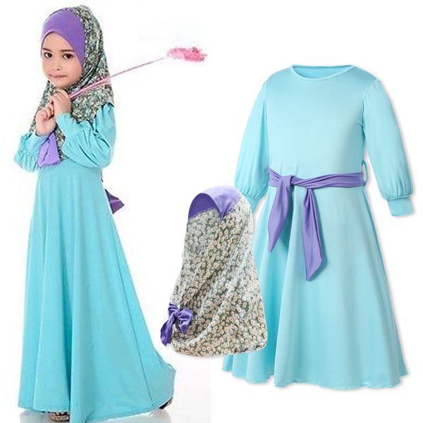 

ramadan vestidos children kaftan abaya turkey kids dubai arabic hijab muslim girl dress moslima elbise turkish islamic clothes