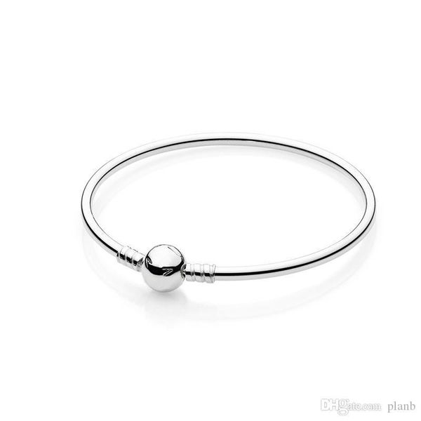 

sterling silver женщины браслет с оригинальной коробке мода мужские браслеты логотип штампованные для pandora бисера браслет европейских cha, Black