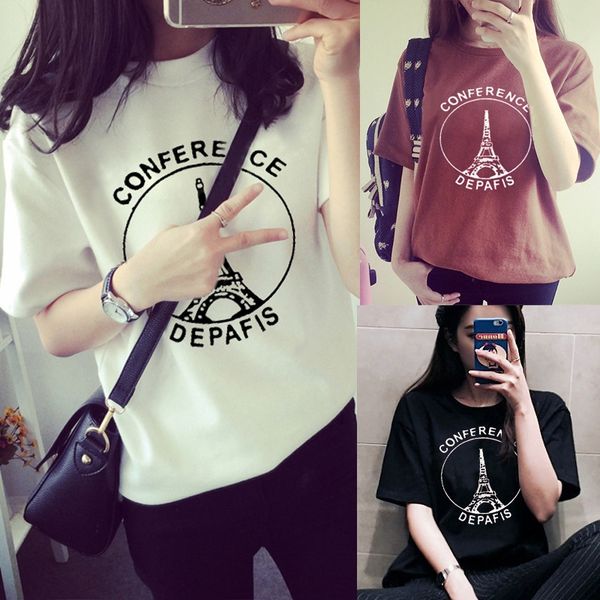 

0flvu 2020 summer newloose large size women's clothing fat mm clothest-shirt clothingstudent women's half sleeve short sleeve girl, White