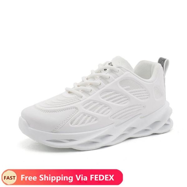 

women lightweight blade running shoes shockproof lack up mesh breathable female sneakers height increase walking gym shoes women