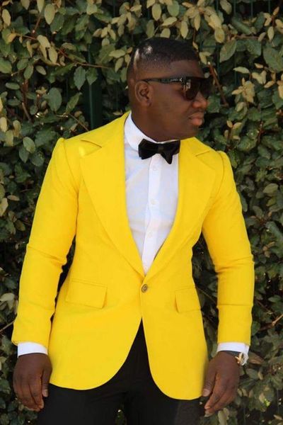 

fashion bright yellow orange color men suit slim fit men suits one button casual workoffice blazer party tuxedos jacket pants, White;black
