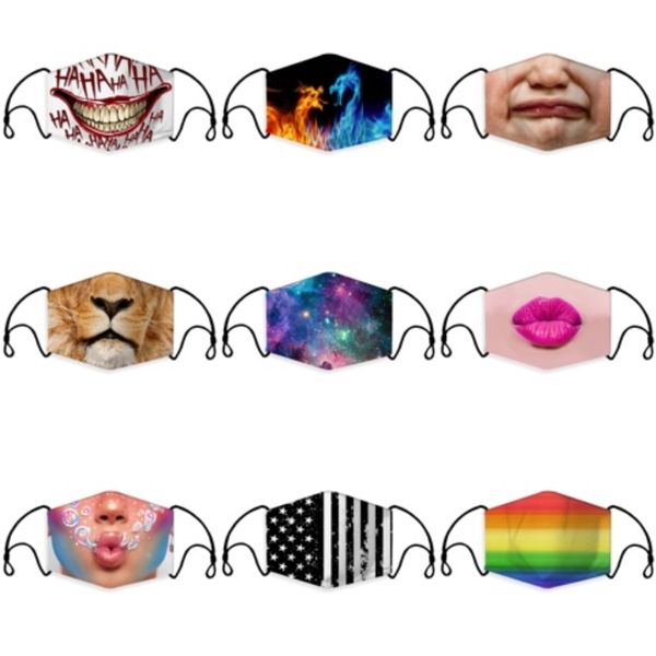 

cloth face mask fashion cotton breath valve pm2.5 mouth mask anti-dust anti pollution activated carbon filter#812