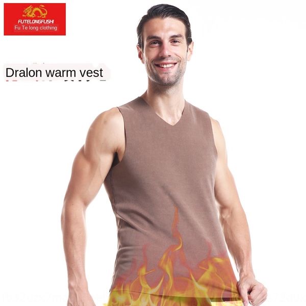 

2020 осень теплого топ жилета и зима нового мужского флис бесшовного тепловой жилет двухсторонней щетка шерсть большого размер тонкие верхне, Black;white