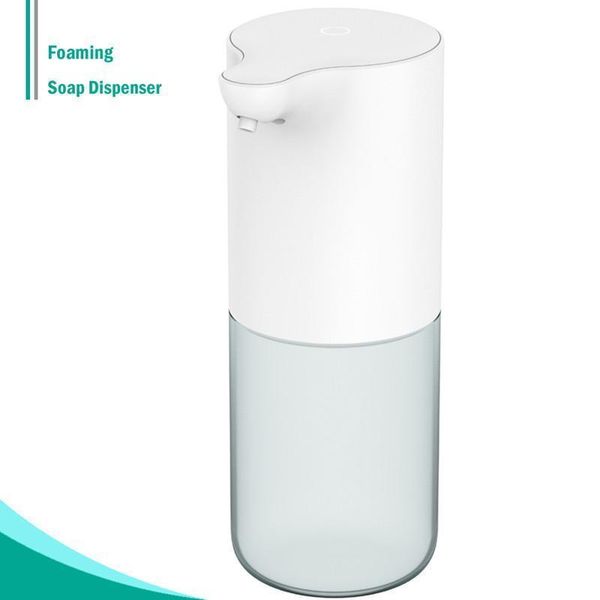 

electric automatic soap dispenser touchless liquid bathroom kitchen hand soap dispenser white with infrared motion sensor