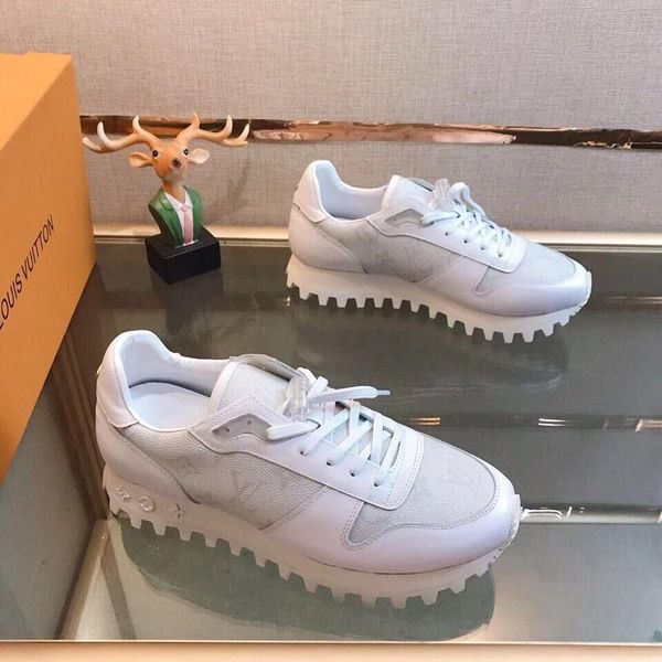 

2020t limited edition fashion men's casual shoes lace up outdoor shoes coach sneakers leather low-tennis men's sneakers 38-45, Black