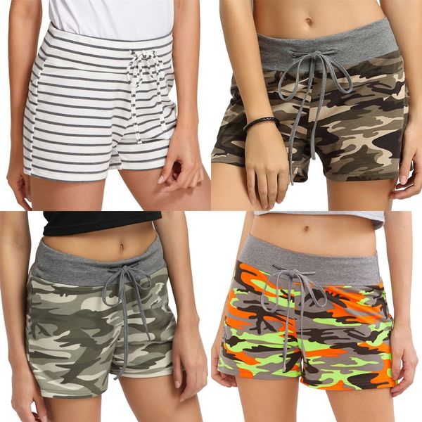 

s-3xl women running yoga hiking shorts lightweight quick dry active sports cargo pants #535#7231, White;black