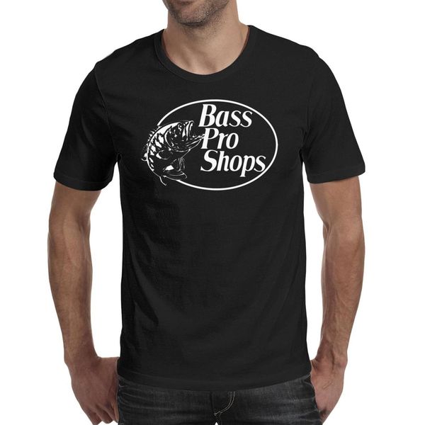 

fashion mens bass pro shops logo black round neck t shirt printing retro shirts bass pro shop shop fishing white retro usa flag gray, White;black
