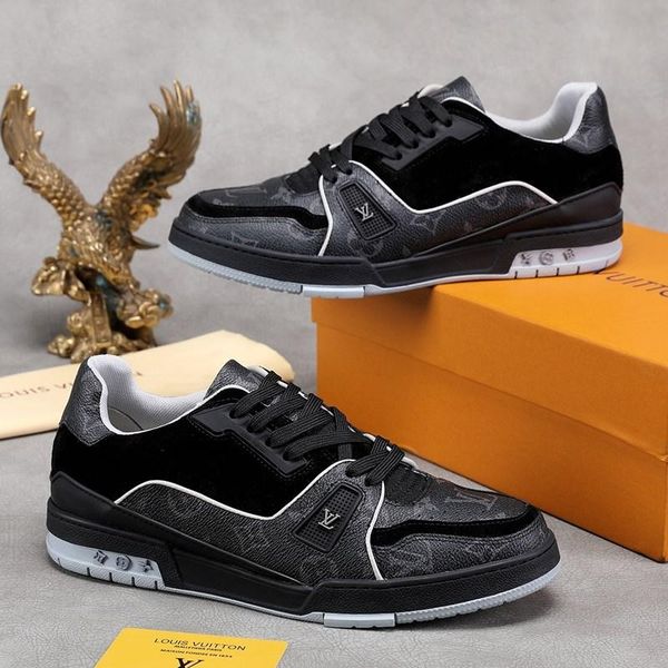 

luxury mens casual shoes ,breathable sports basketball platform shoes leather sneakers,comfortable flat mens shoes fashion trainer sneake 17, Black