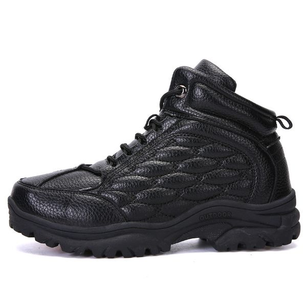 

осень и зима новый стиль плюс бархат теплый мужчины открытый climbing boots hight-топ износостойких сапоги кемпинг