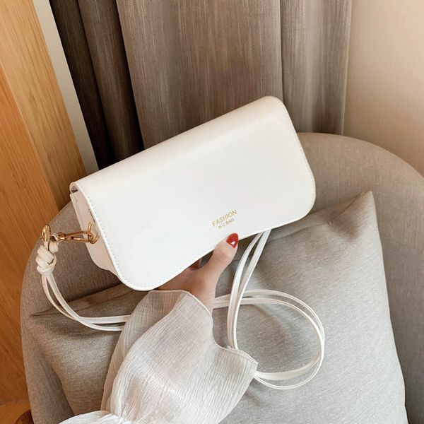 

french solid color simple solid color armpit baguette bags 2020 pu leather ladies crossbody bag shoulder bag designer wallet