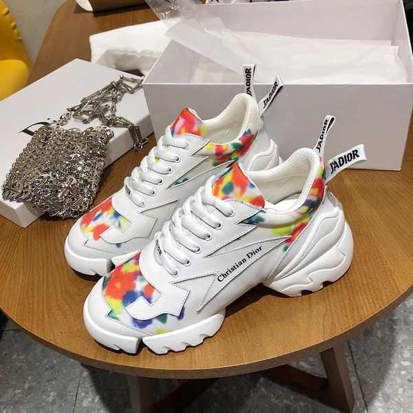 

new35 luxury ladies casual shoes trend personality sports shoes fashion thick bottom old shoes original box packaging fast delivery, Black