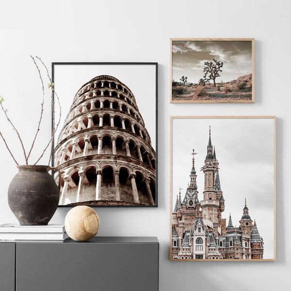 

rome towel church ancient building wilderness wall art canvas painting nordic posters and prints wall pictures for living room