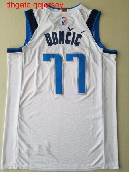 

men's luka doncic #77 association white jersey, Gray
