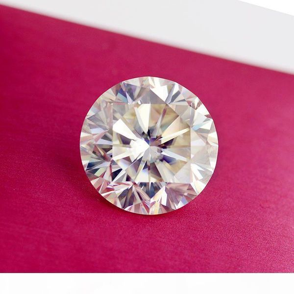 

r including certificate test positive lab grown diamond loose moissanite gems 0 .6 ct gh color 5 .5 mm brilliant cut vvs round shape, Black