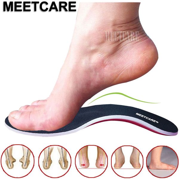 Ortopédica Palmilha Plano Pés Arch suporte palmilhas para Foot Pain Relief Heel Spur fascite plantar Over-pronação Correction