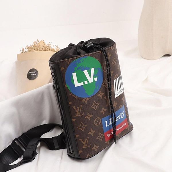 

vintage style womens luxury designer leather bucket bag handbag drawstring shoulder bag messenger crossbody bags drop ship