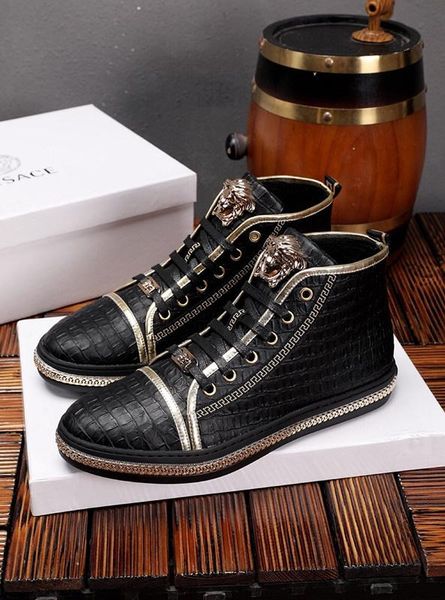 

2020p new exclusive custom fashion men's high shoes comfortable casual shoes, wild outdoor sports men's shoes, size: 38-45