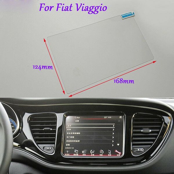 

internal accessories 8.4 inch car gps navigation screen hd glass protective film for fiat viaggio