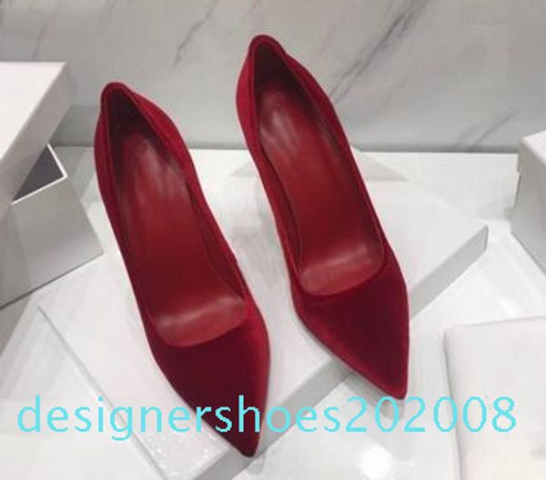 

2019 зсд fashion luxury дизайнер женская обувь с красной подошвой высокие каблуки 8 см 10см 12см nude black red leather носками насосы модел