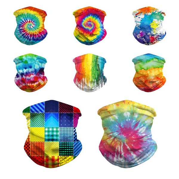 

2020 new product tie-dye digital printing insect repellent mask multifunctional holiday mask magic headscarf dropshipping c5901, Black
