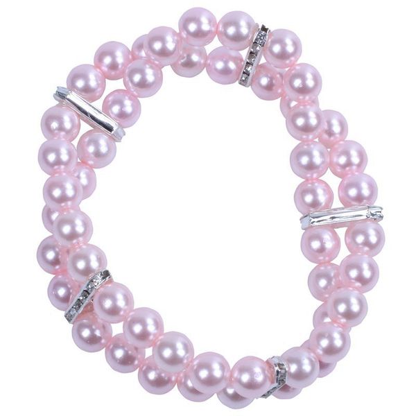 

двухрядные животное ошейник pearl воротник vip ожерелье ювелирных изделий ожерелья шариков rhinestone роз для собаки и кошки