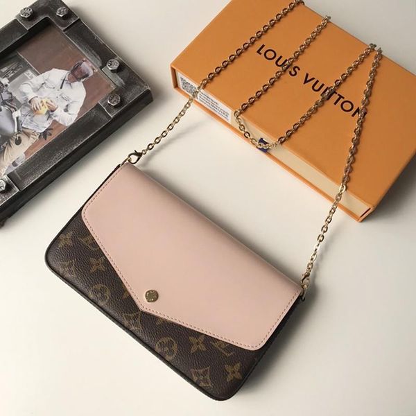 

womens bag leather shoulder fashion style flap designer clutch luxury chain purses crossbody bag lady messenger hand bags with origin box