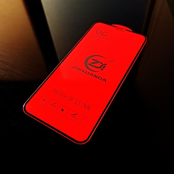 

Tempered Glass for IPhone 11Pro Max/11Pro/11/XS Max X/XS 9H Shockproof Screen Protectors Front Anti-Scratch Steel Film Black Color