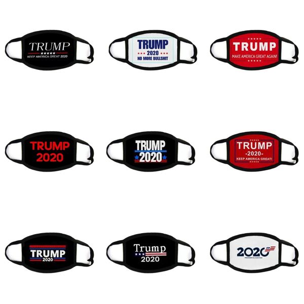 

2020 trump маска для лица рот маска смешные anti-dust хлопок сша женщина мужчины мужская мода зима теплая черный моющийся маски # 993