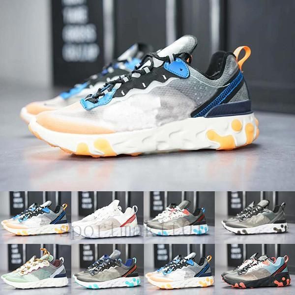

react element 87 volt 55 game royal taped seams running shoes for women men 55s blue chill trainer 87s sail sports sneakers eyd-f1