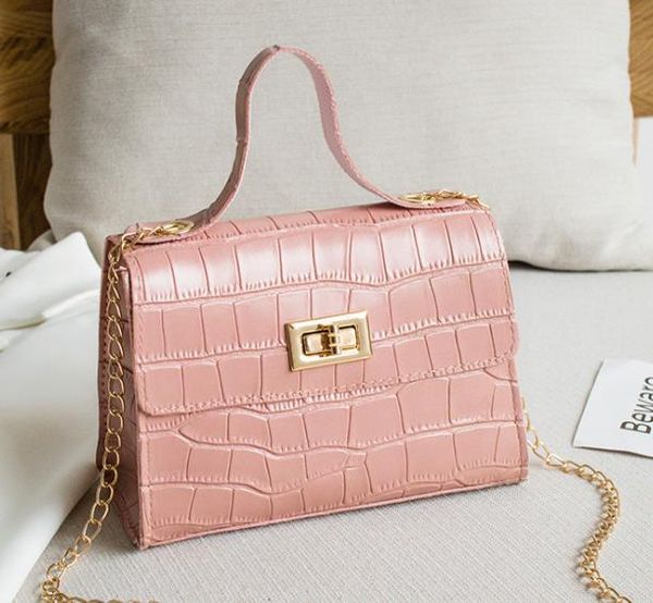 

designer handbags 2020 new one-shoulder diagonal chain lock versatile crocodile pattern bag